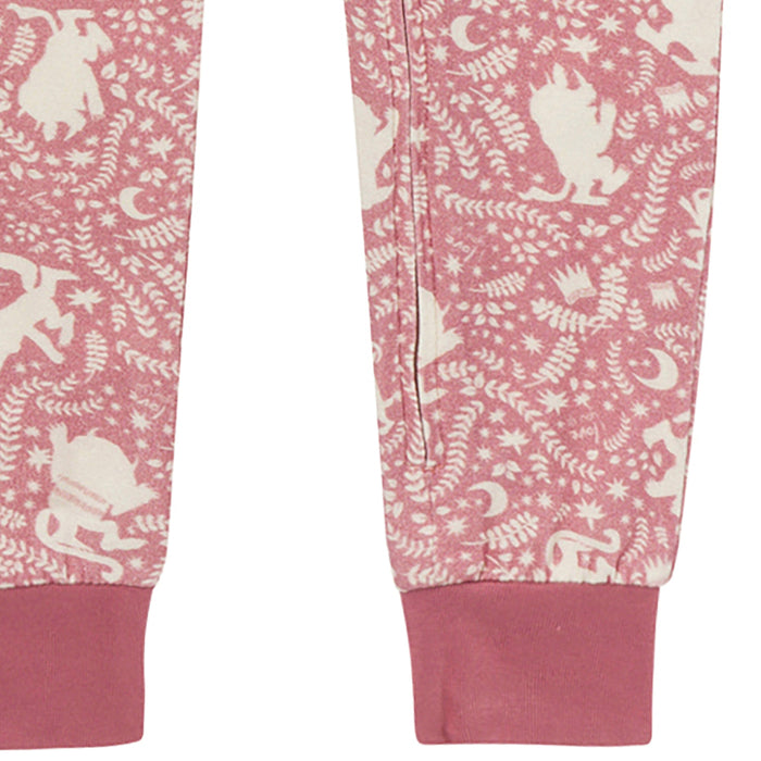 Baby & Toddler Girls Dusty Rose Where The Wild Things Are Footless Pajamas Sleepwear Modern Moments™ by Gerber®