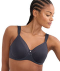 Triumph True Shape Sensation Minimiser Underwire Bra - Ink Gray