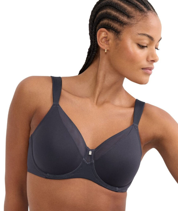 Triumph True Shape Sensation Minimiser Underwire Bra - Ink Gray