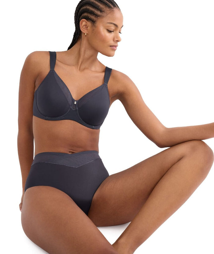 Triumph True Shape Sensation Minimiser Underwire Bra - Ink Gray