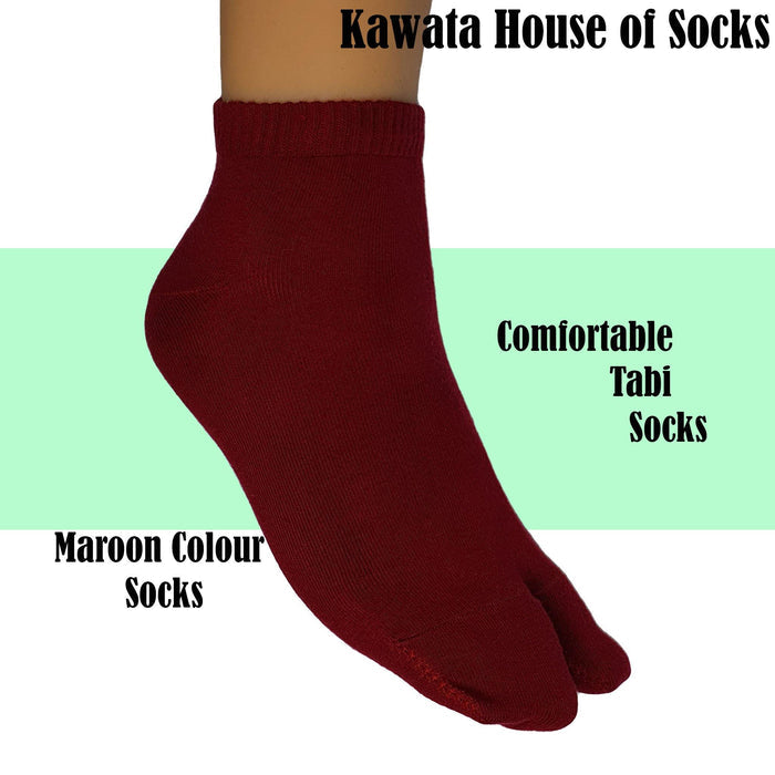 Two Toe Ankle Socks / Tabi Ankle Socks - Kawata House of Socks