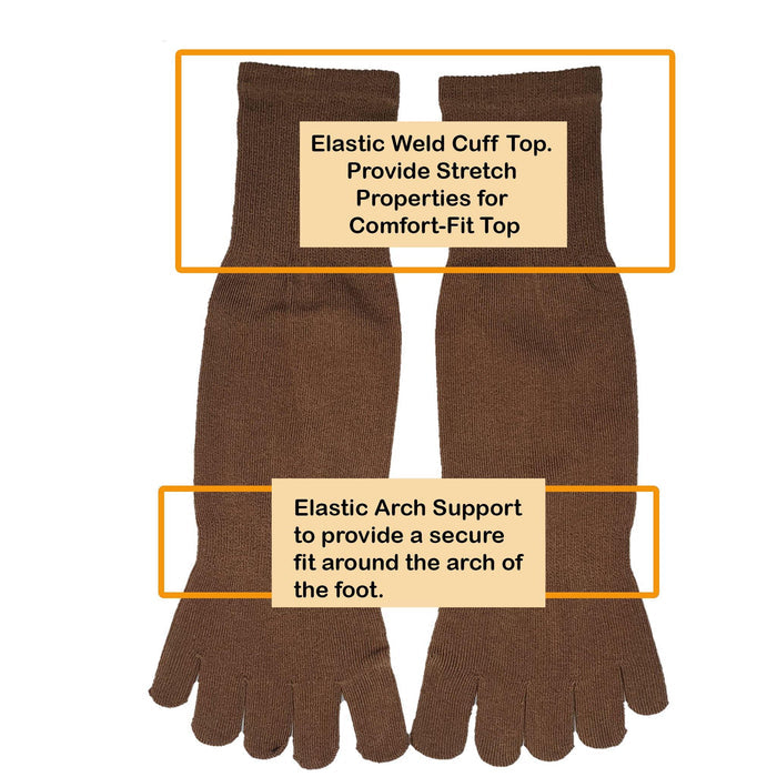 Unisex Mid Calf Toe Socks - Kawata House of Socks