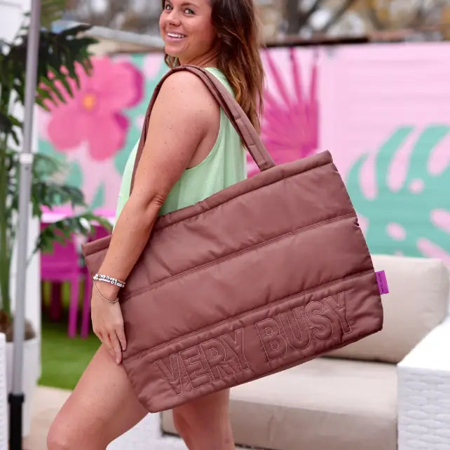 Very Busy Puffer Tote