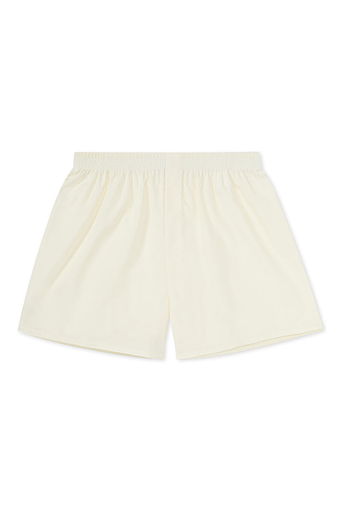 White Cotton Boxer Shorts