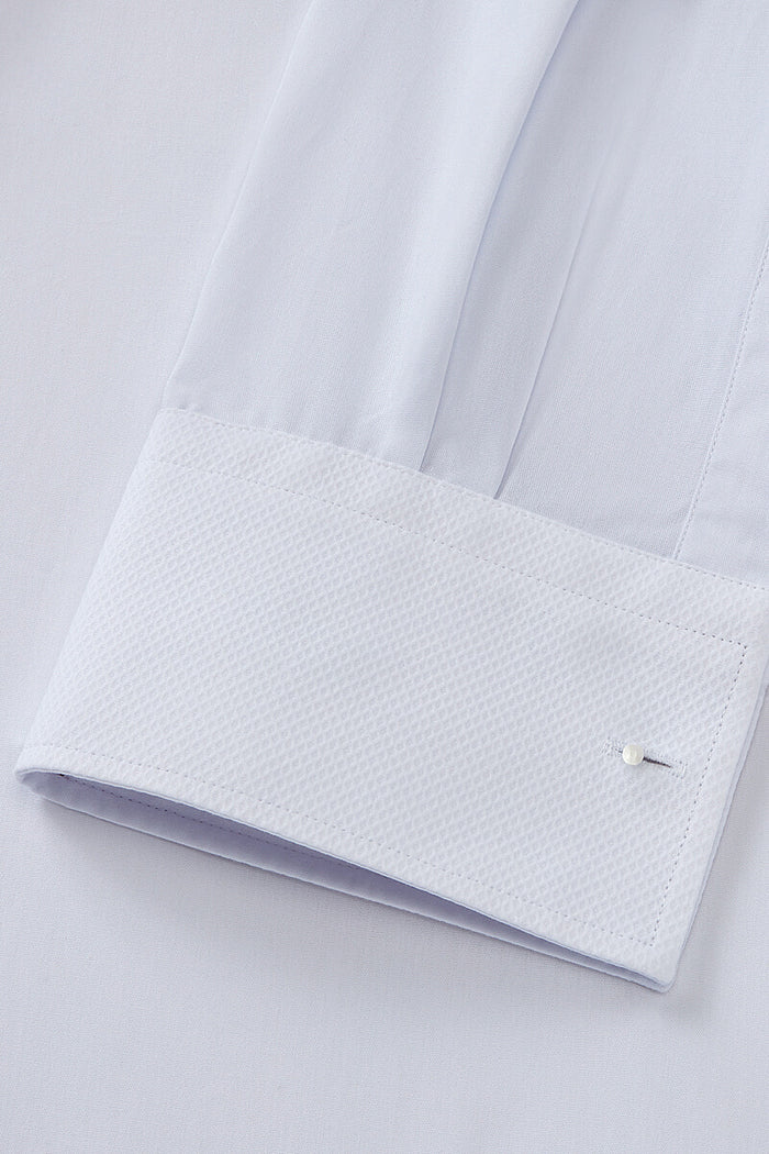White Ritz Wing Collar Classic Fit Marcella Evening Shirt