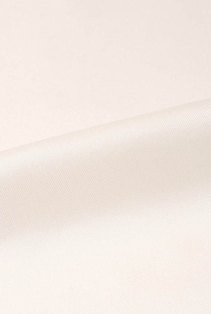 White & Sky Border Silk Pocket Square