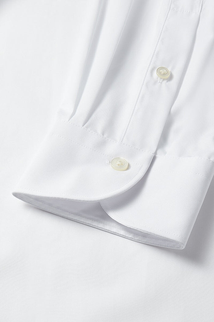 White St James' Collar Classic Fit Single Cuff Poplin Shirt