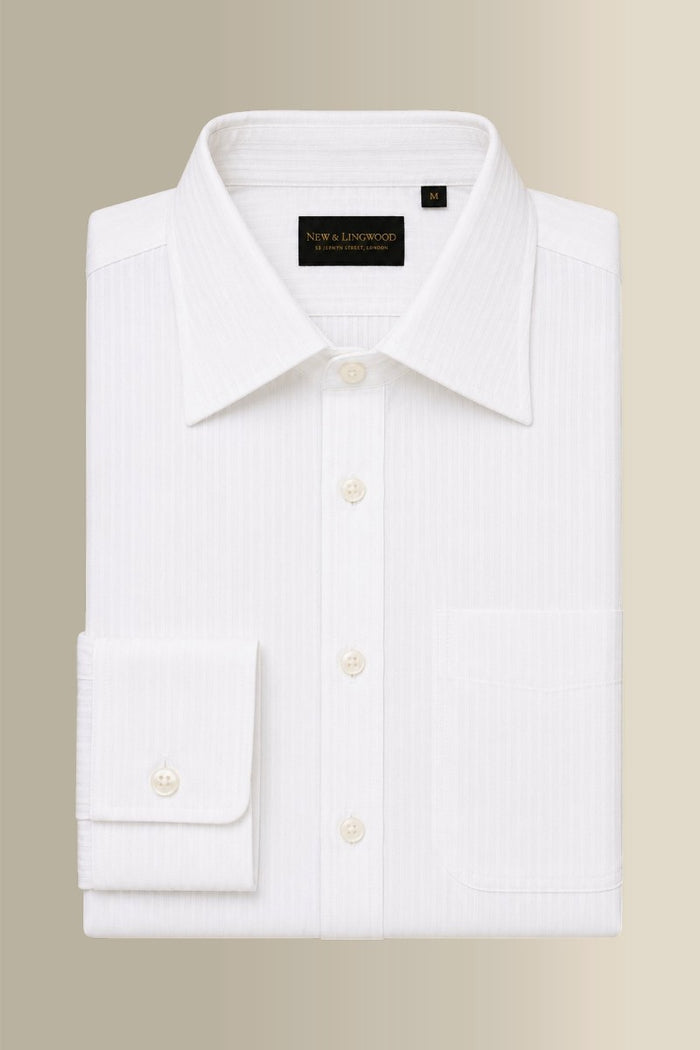 White Stripe Madras Popover Shirt