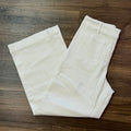 White Wash Wide Leg Pocket Pants