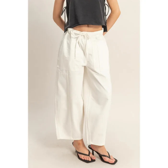 Wide Pants with Oversize Pockets