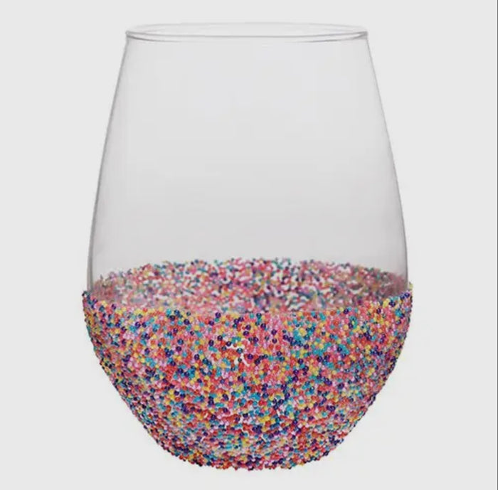 Wine Glass- Sprinkle Dip