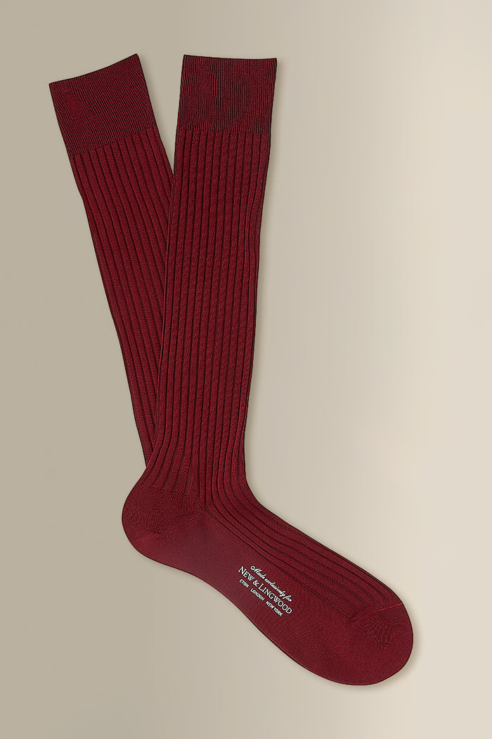 Wine Long Cotton Socks
