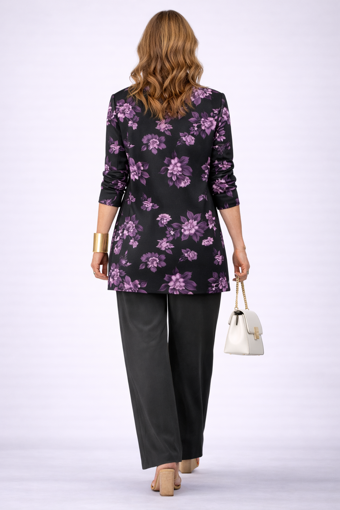 Women's 3 Piece Set UK – Black Floral | The Helia | Huna