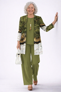 Women's 3 Piece Set UK – Olive Green | The Winslow | Huna