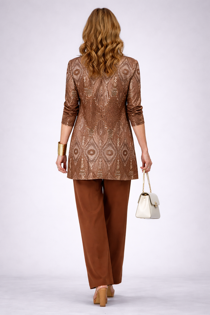 Women's 3 Piece Set UK – Warm Brown | The Glenna | Huna