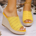 Women's Espadrille Wedge Sandals – Knit | The Fern | Huna