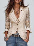 Women's Lace Blazer UK – Vintage Metal Buttons | The Odette | Huna