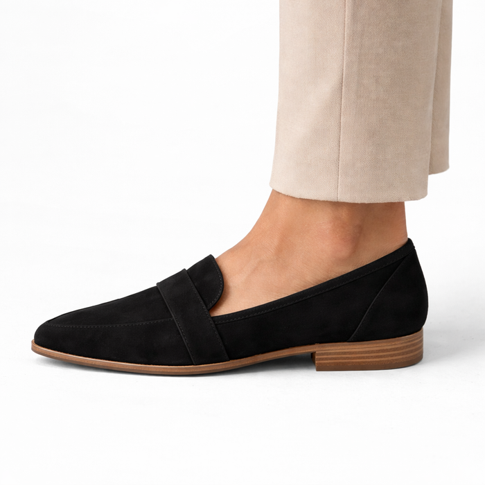 Women's Orthopedic Loafers Soft Suede Elegant Fit Classic Neutral