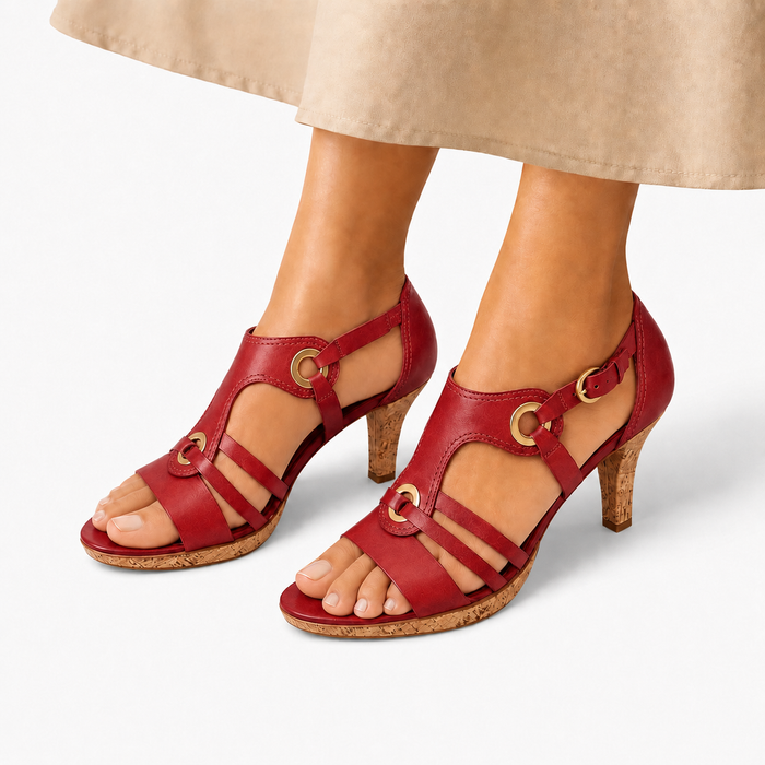 Women's Orthopedic Wedge Sandals Open Toe Cork Lightweight