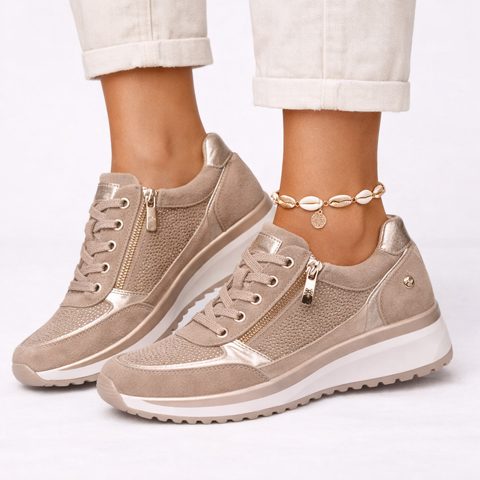Women's Sneakers White Breathable Lightweight Orthopedic Shoes