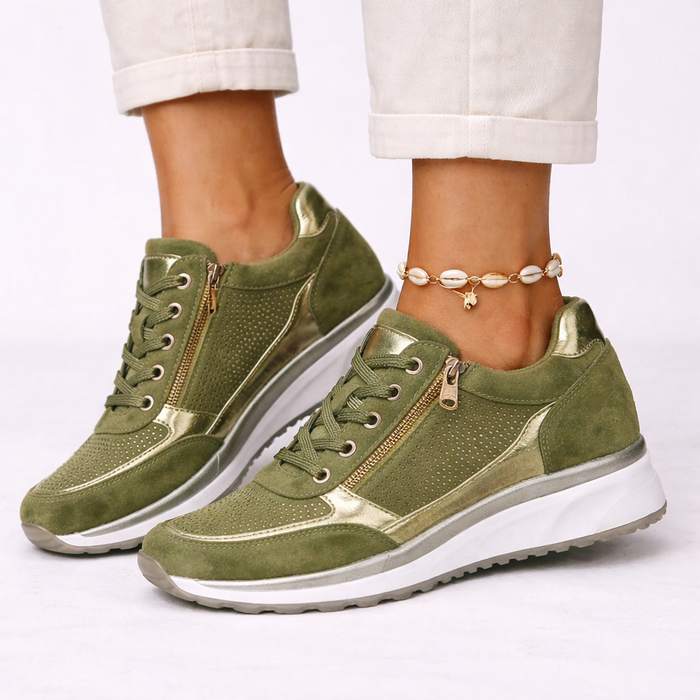Women's Sneakers White Breathable Lightweight Orthopedic Shoes