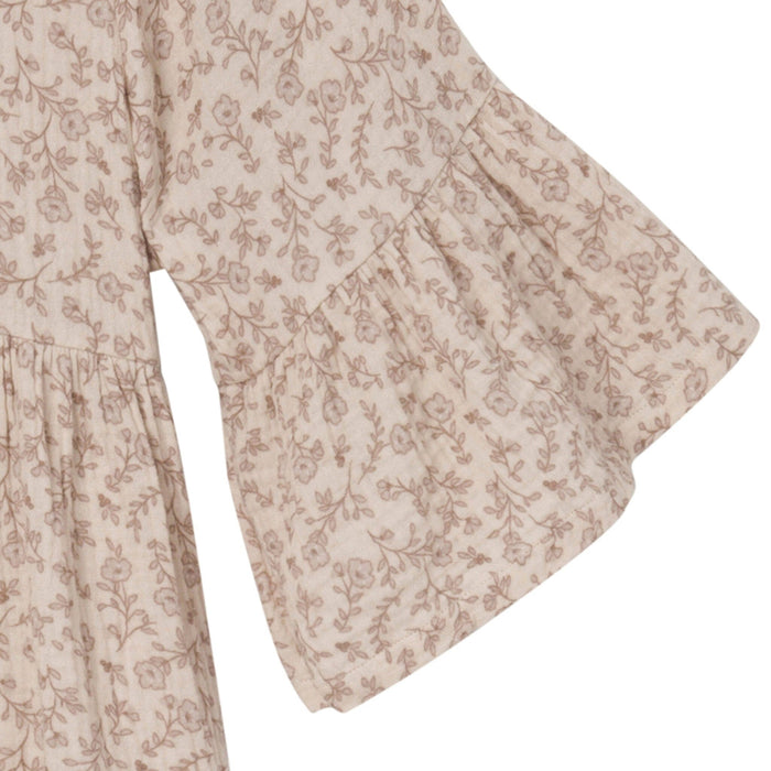 Womens Tan Floral Gauze Dress Dresses Modern Moments™ by Gerber®