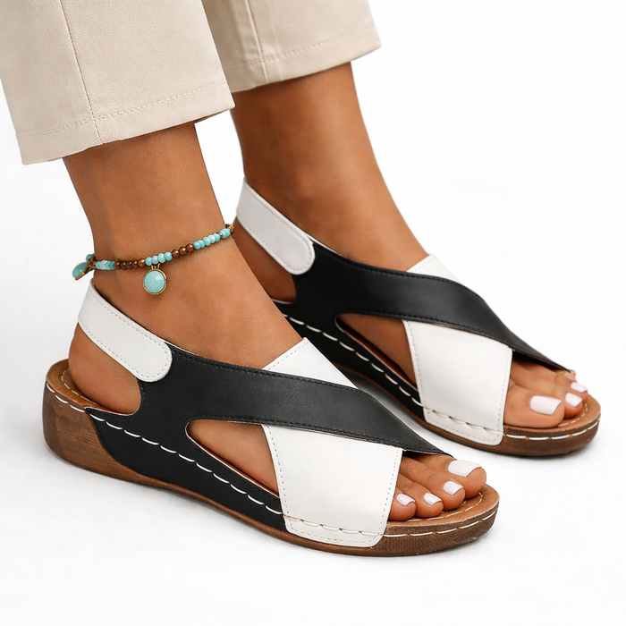 Women's Walking Sandals Black Lightweight Breathable